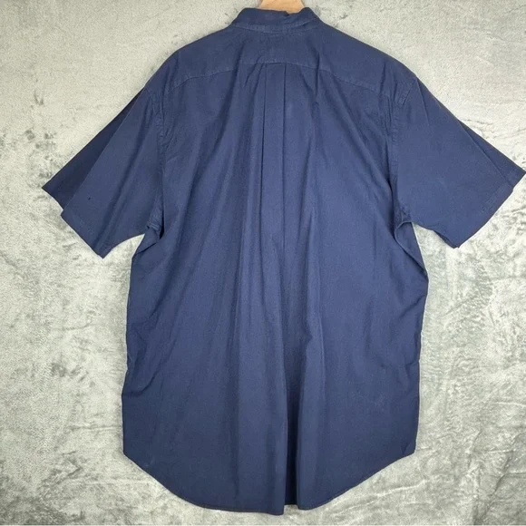 Polo Ralph Lauren Shirt Mens XLT Blue Button Down Short Sleeve Classic Fit - Picture 3 of 16